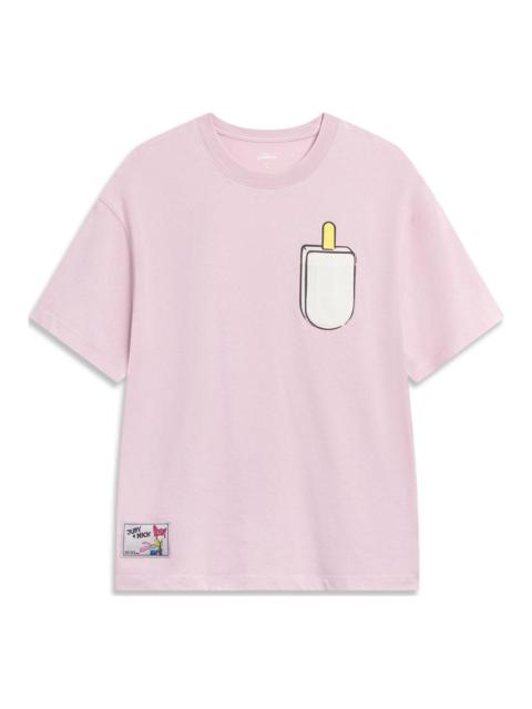 (WMNS) Li-Ning x Disney Zootopia Graphic T-shirt 'Pink' AHST276-1