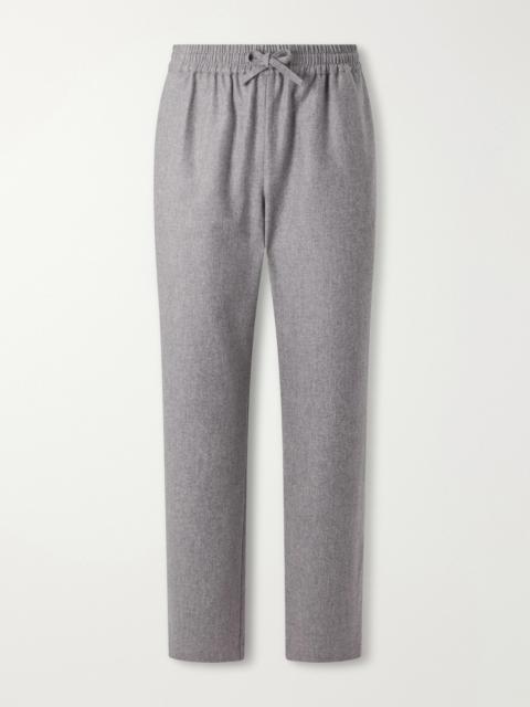 DE BONNE FACTURE Tapered Virgin Wool Drawstring Trousers