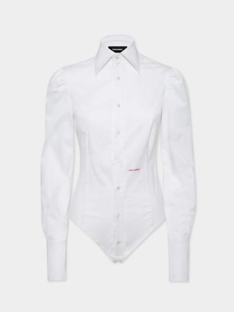 DSQUARED2 SIGNATURE POPLIN BODYSUIT
