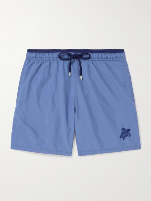 Vilebrequin Moka Straight-Leg Mid-Length ECONYL® Swim Shorts