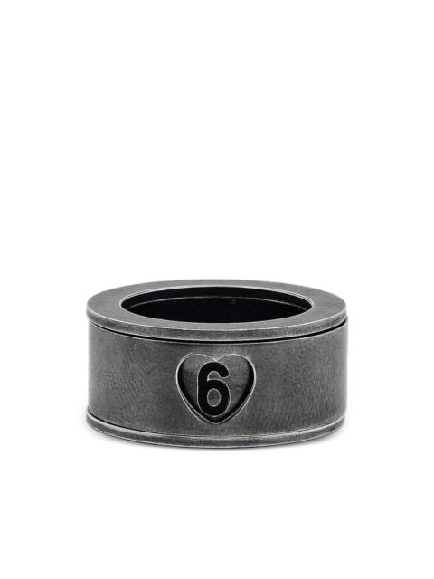 MM6 Maison Margiela embossed ring