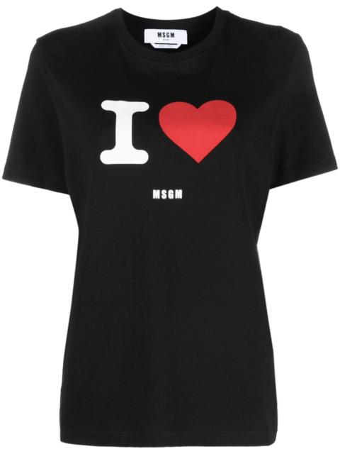 MSGM logo-print cotton T-shirt