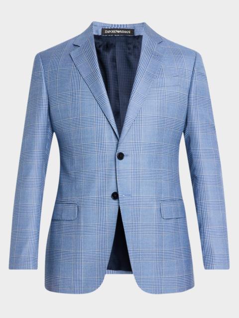 EMPORIO ARMANI Men's Houndstooth Plaid Sport Coat