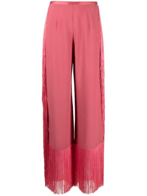 Taller Marmo Nevada fringed straight-leg trousers