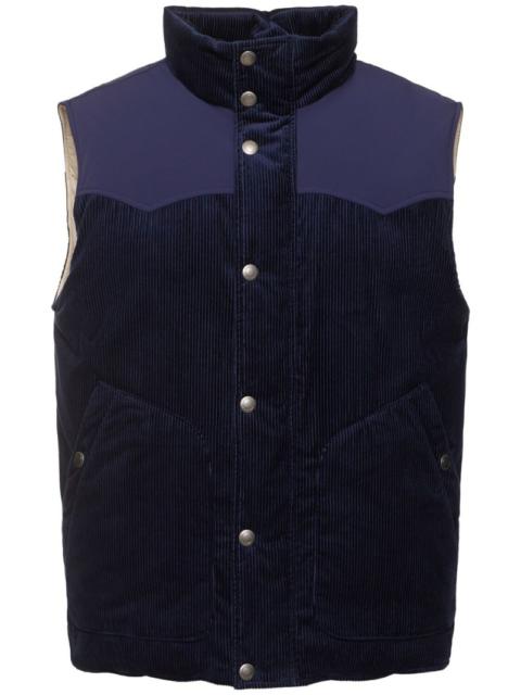 Padded corduroy vest