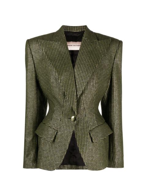 fitted tweed blazer