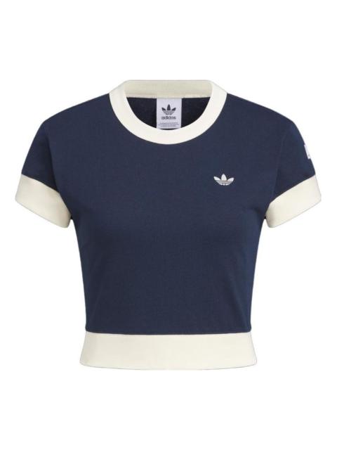 adidas (WMNS) adidas Originals x Notitle Tennis T-Shirts 'Blue White' IN1079