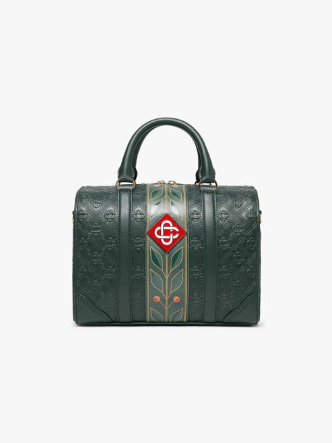 CASABLANCA Green Mini Monogram Weekender Bag | Casablanca Paris