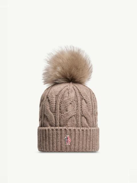 Moncler Grenoble Wool & Cashmere Beanie with Pom Pom