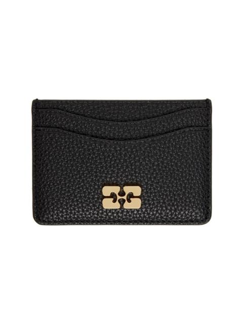GANNI Black Grained Card Holder