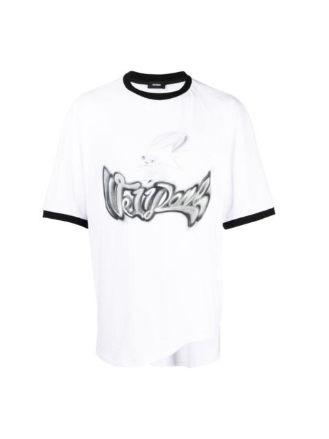 logo-print cotton T-shirt