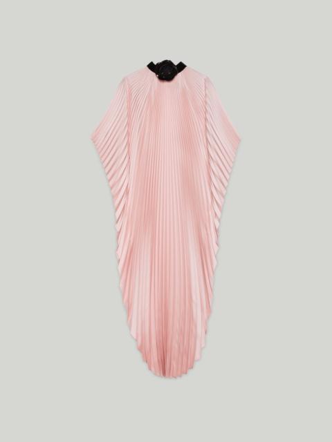 GUCCI Pleated silk maxi dress