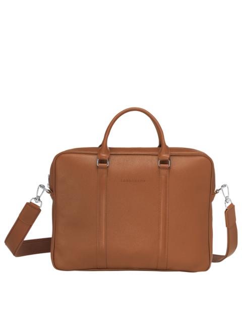 Le Foulonné XS Briefcase Caramel - Leather