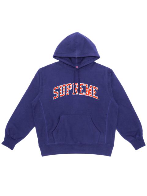 Supreme Hearts Arc Hooded Sweatshirt 'Washed Navy'