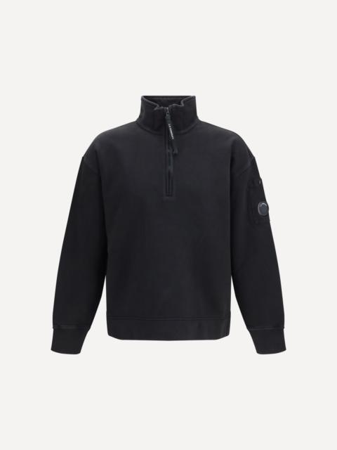 C.P. Company Brushed and sueded diagonal-weave cotton fleece Sweatshirt