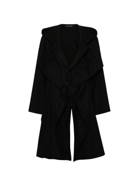 Yohji Yamamoto hooded cotton coat