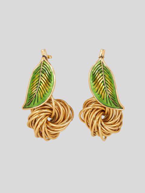Etro EARRINGS WITH LEAF