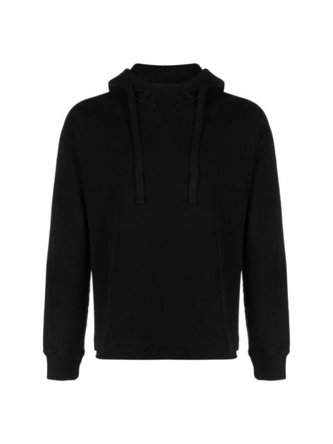 drop-shoulder cotton hoodie