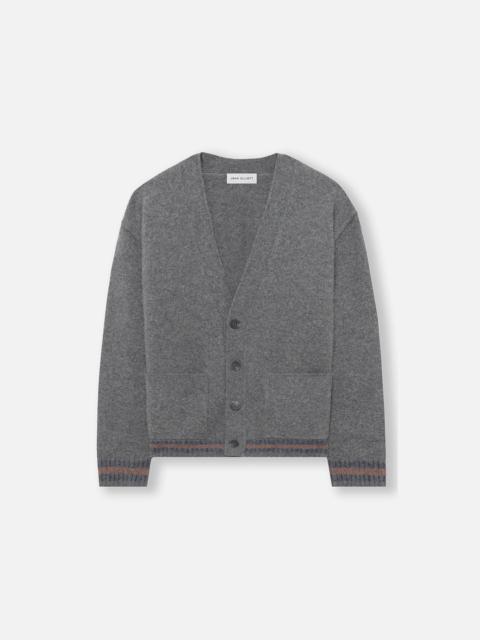John Elliott BRUSHED WOOL VARSITY CARDIGAN