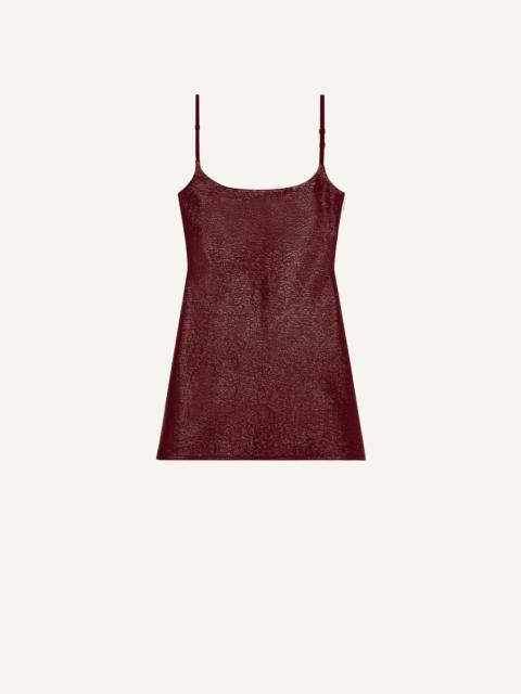 courrèges LIGHT VINYL MINI SLIP DRESS