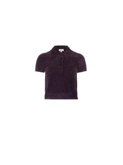 L'AGENCE Cirrus Cropped Polo