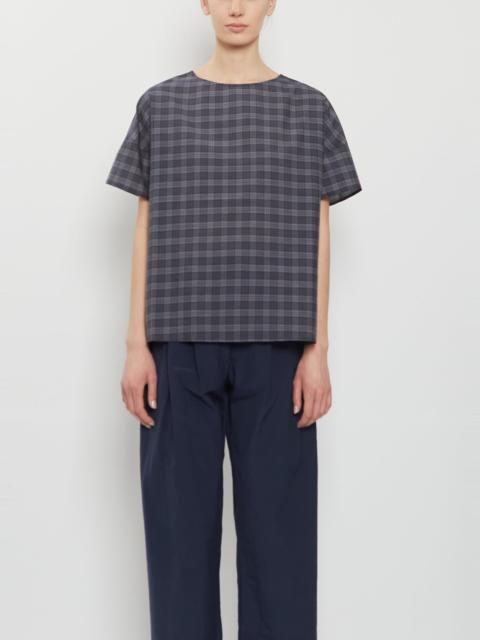 apuntob Short Sleeve Cotton Silk Top
