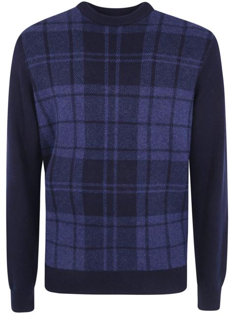 Barbour Crewneck Sweater "Mineral Tartan"