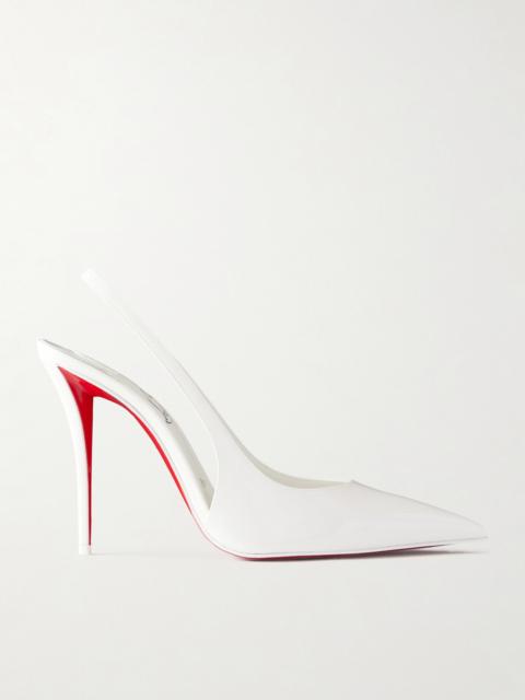 Christian Louboutin Miss Z 100 Patent-leather Slingback Pumps