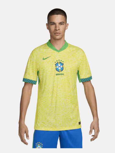 Nike Brazil 2024 Stadium Home Nike Men's Dri-FIT Soccer Replica Jersey