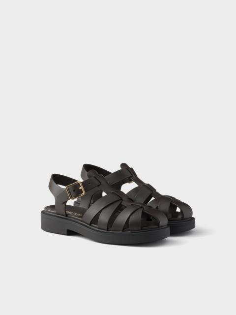 Prada Leather fisherman's sandals
