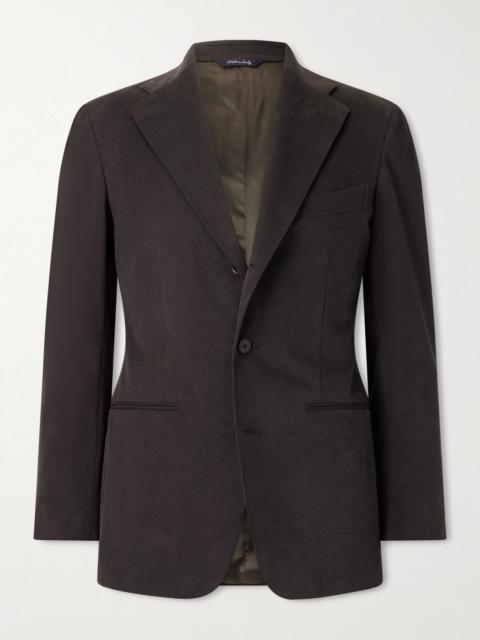 SAMAN AMEL Cotton-Blend Twill Suit Jacket