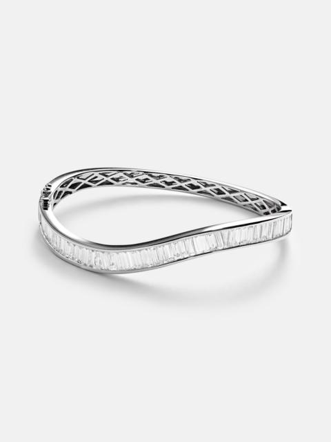 ANITA KO Wave 18kt white gold bracelet with diamonds