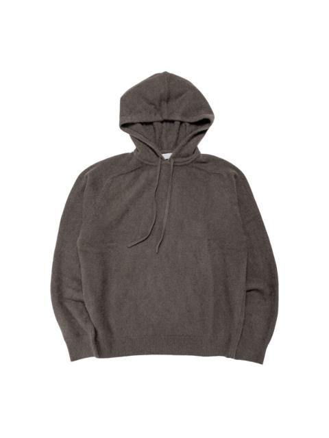 AMOMENTO Racoon Hoodie Knit Brown