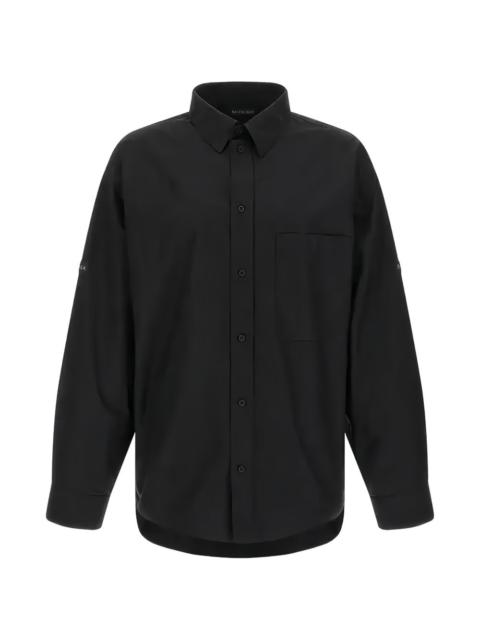 BALENCIAGA button-fastening cotton shirt jacket