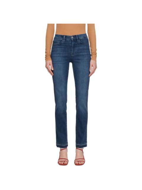 Blue 'Le High Straight' Jeans