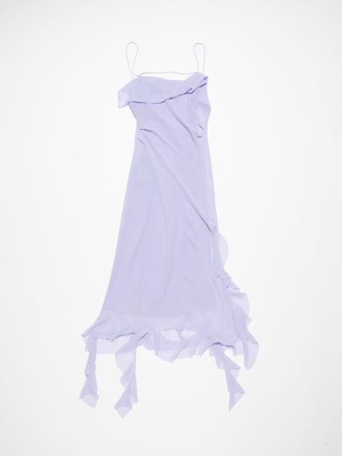 Acne Studios Ruffle strap dress - Lilac purple