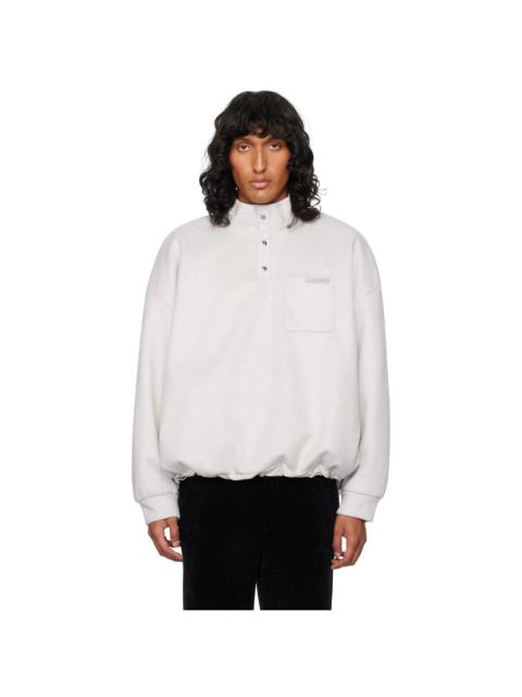 Wooyoungmi Gray Brushed Sweatshirt