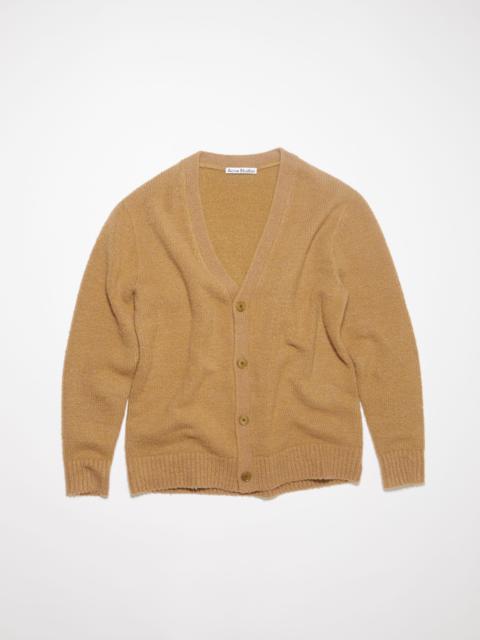 Wool blend cardigan - Camel brown