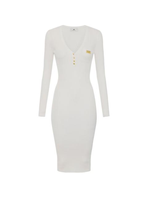 ELISABETTA FRANCHI V-neck midi dress