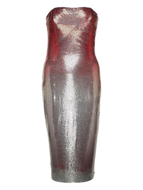 rabanne Naomi chainmail ombre dress