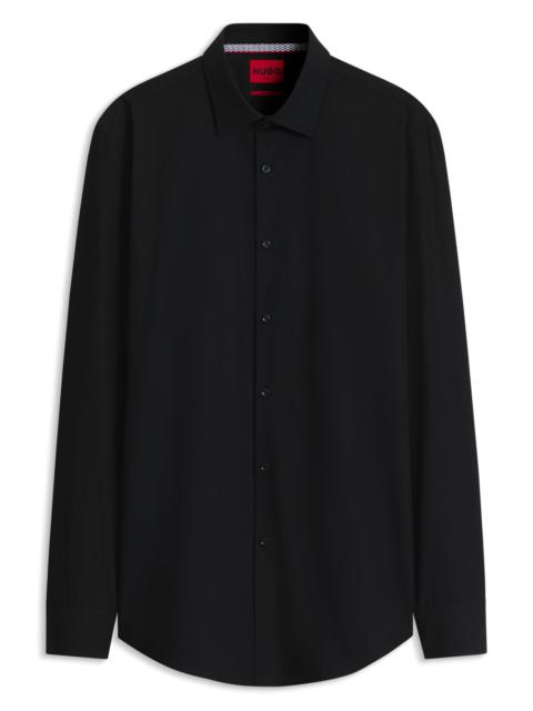 HUGO SLIM-FIT SHIRT IN EASY-IRON COTTON POPLIN
