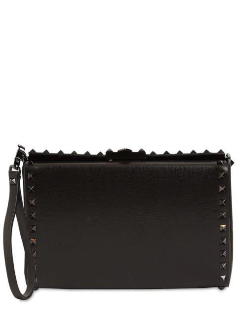 RUTHENIO STUDS LEATHER POUCH
