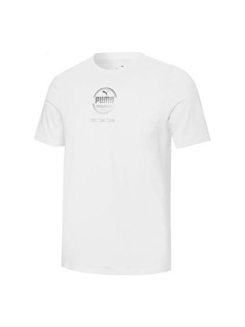 PUMA PUMA Foil Graphic Tee 'White' 670878-02