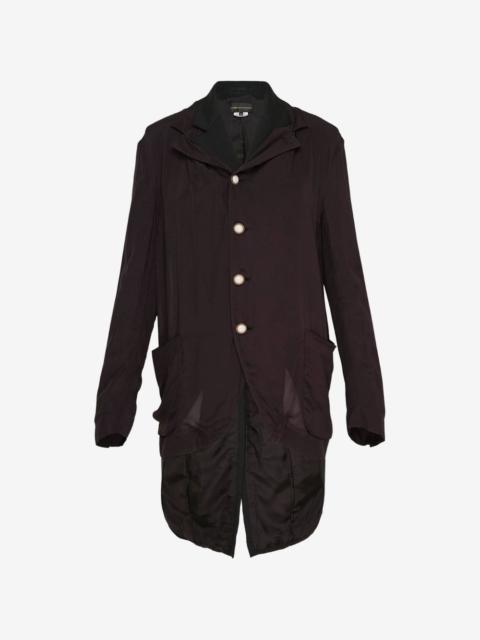 Comme Des Garçons tailored longline pointed-hem blazer