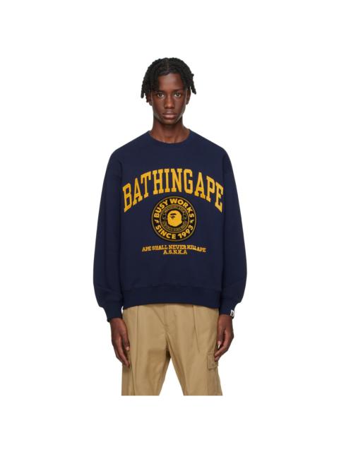 Navy College Sweatshirt