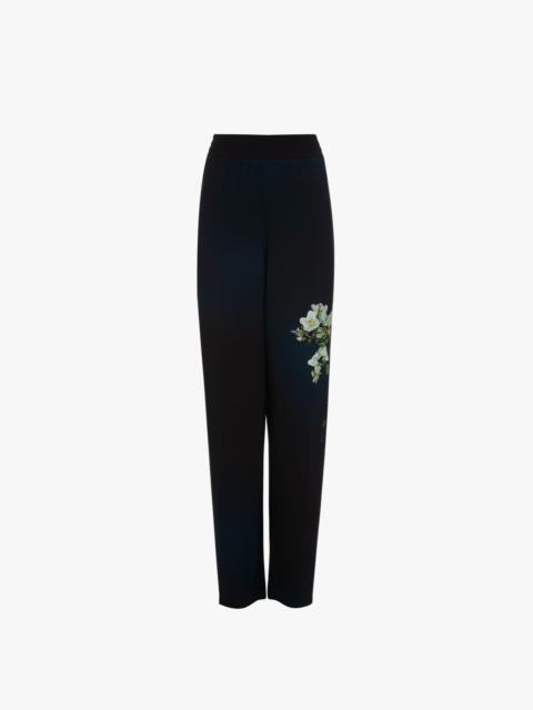 Victoria Beckham Pyjama Trouser in Navy Ombré & Floral