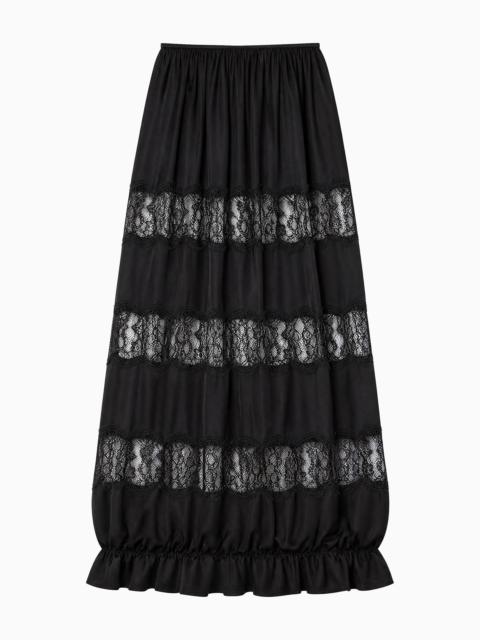 ULLA JOHNSON Chantal Silk Midi Skirt