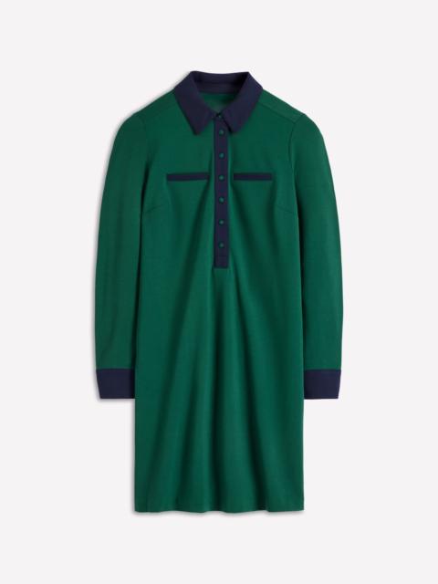BODEN Georgina Ponte Dress-Green and Navy