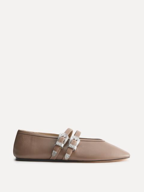 LE MONDE BÉRYL Ballet Claudia Slipper / Fango Leather