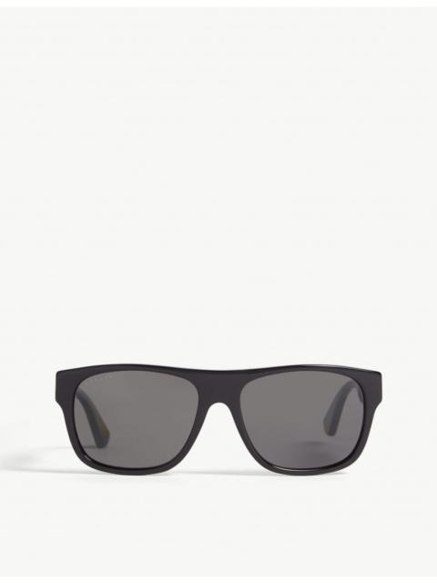 GUCCI Gg0341s rectangle-frame sunglasses